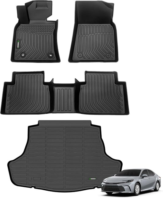 ANBINGO®Fit for Toyota Camry Hybrid Floor Mats 2018-2024 Mat for Camry Hybrid Car Mats All Weather Mats for Camry TPE Car Mat Rugs for Toyota Hybrid Rubber Trunk Carpet