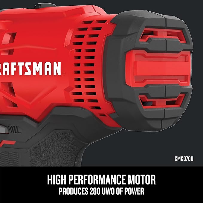 CRAFTSMAN V20 MAX Cordless Drill and Impact Driver, Power Tool Combo Kit with 2 Batteries and Charger (CMCK200C2AM)