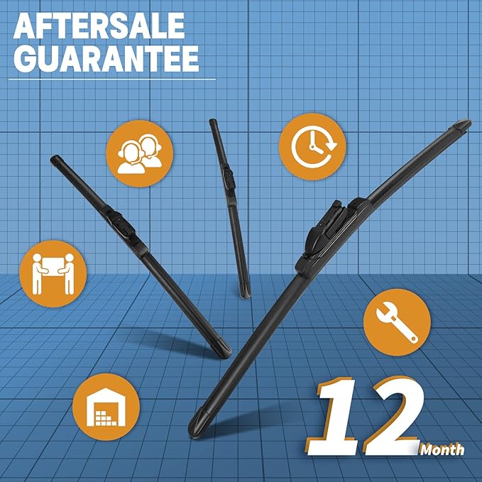 MIKKUPPA 24"+21" Front Wipers Blades- Replacement for 2009-2011 Chevrolet Traverse, 2008-2012 Chevrolet Malibu MK7, 2009-2017 VW Tiguan, 2008-2011 Buick Enclave, All Season Windshield Wiper Blades