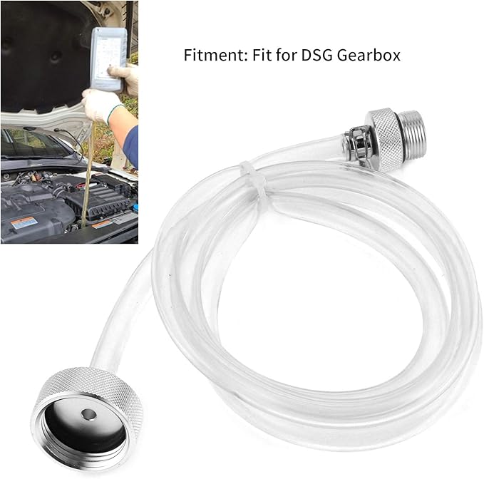Gearbox Transmission Fluid Kit, Oil Filling Hose and Oil Change Adaptor Kit Easy Installation VAS 6262A Fit for DSG Gearbox