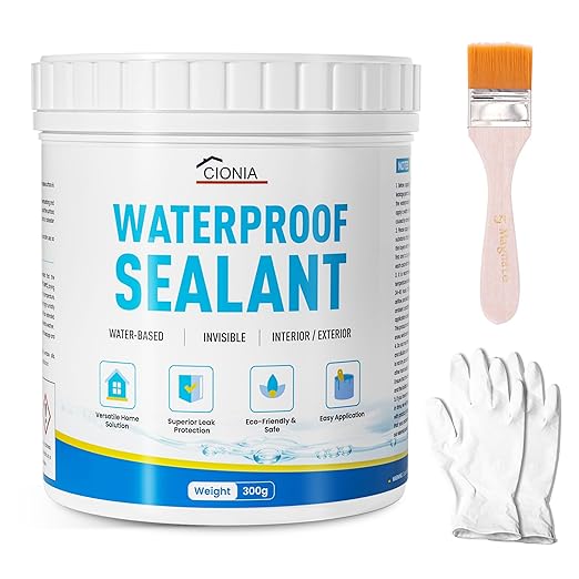 Invisible Liquid Waterproof Adhesive, Water-Based Transparent Waterproof Agent, Anti-Leakage Waterproof Sealant, Indoor & Outdoor Waterproof Coating (10.5oz)