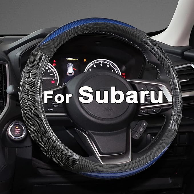 GIANT PANDA Steering Wheel Cover for Subaru Forester, Car Steering Wheel Cover for Subaru Outback and Crosstrek - Blue