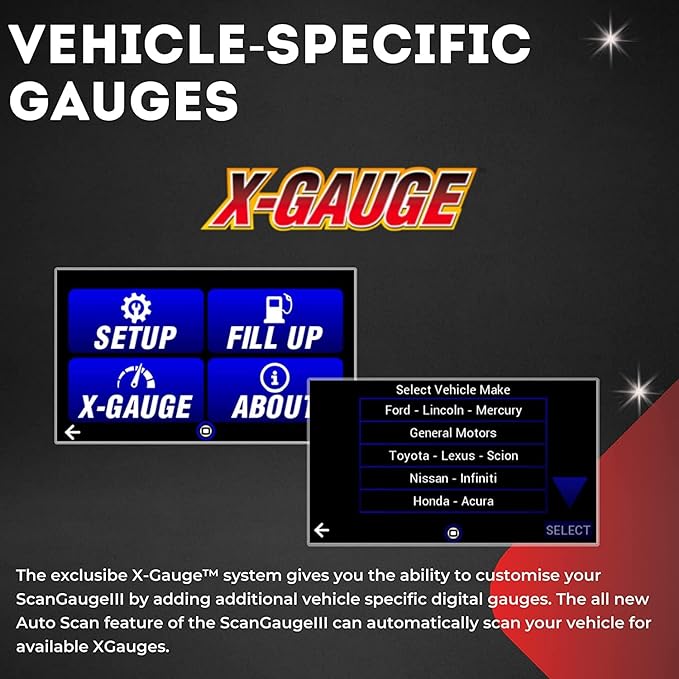 ScanGauge 3 All New Touch Screen OBD2 Code Reader, Digital Gauges & Trip Computer with WiFi Updates SG3