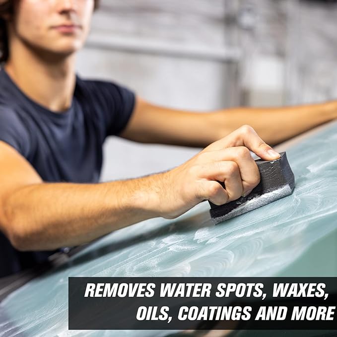 Invisible Glass 91411-6PK Glass Stripper – Hard Water Spot Remover – Strips Coatings, Waxes, Oils & Road Film – Preps Windshields for Rain Repellent & Ceramic Coating – 4 Fl Oz (Pack of 6)