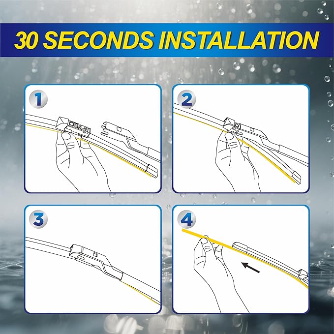 5 PLUS® Silicone Windshield Wiper Blades Replacement for 2023 2022 2021 2020 2019 SUBARU Ascent Wiper Blades(Set of 3),Automotive Replacement Windshield Wiper Blades With Water Repellency-26"/20"/14"