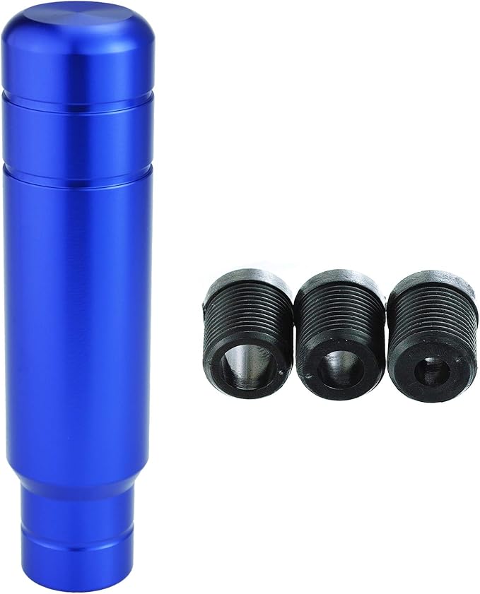 Abfer Metal Heavy Shift Knob, 5" Aluminum Alloy Weighted Gear Lever Stick Shifter Handle Fit Most Automatic Manual Vehicle (Blue)
