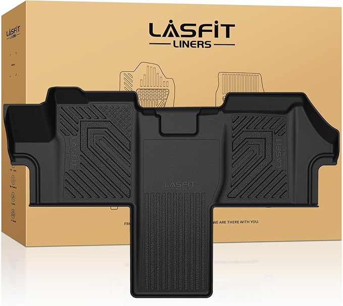 LASFIT Floor Mats for 2018 2019 2020 2021 2022 2023 2024 2025 Dodge Ram Promaster 1500 2500 3500, All Weather TPE Custom Fit Car Mats Floor Liners 1st Row Only, Black