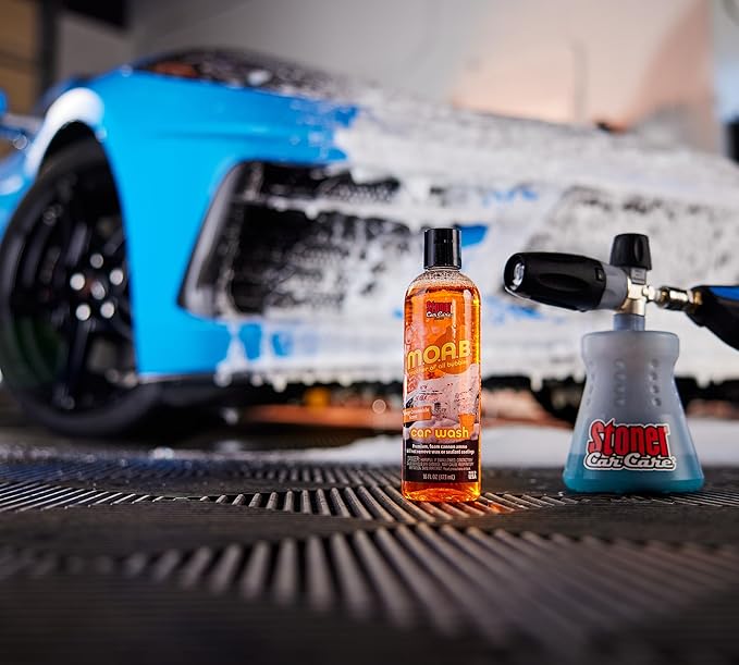 Stoner Car Care 91605-6PK 16-Ounce Mother Of All Bubbles M.O.A.B. High Foaming Car Wash For Foam Cannons, Foam Guns, or Bucket Washes, Safe on Car Wax and Sealant Coatings, Creamsicle Scent, Pack of 6