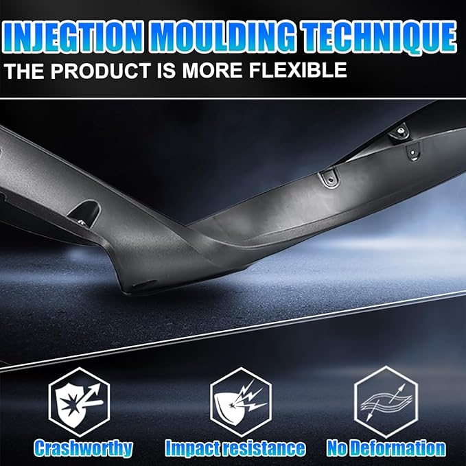 DOTCOM Fender Flares,Compatible with 2014-2021 Toyota Tundra,Wheel Arch Cover Trim Fender Splash Shield,Black Paintable Matte Pocket Textured Riveted Style 4PCS