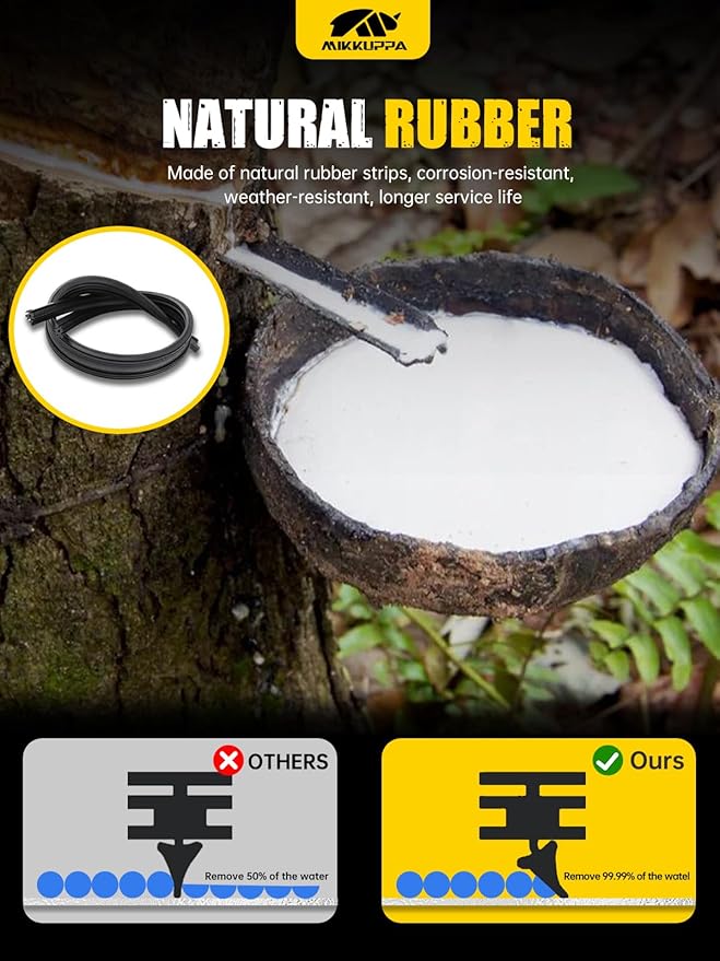 MIKKUPPA 24"+16" Windshield Wipers Blades Replacement for 2005-2015 Hyundai Tucson, 2008-2011 Suburu Impreza, 2007-2008 Honda Fit, 2005-2008 Acura TSX, U/J HOOK All Season Wiper Blades(Pack of 2)