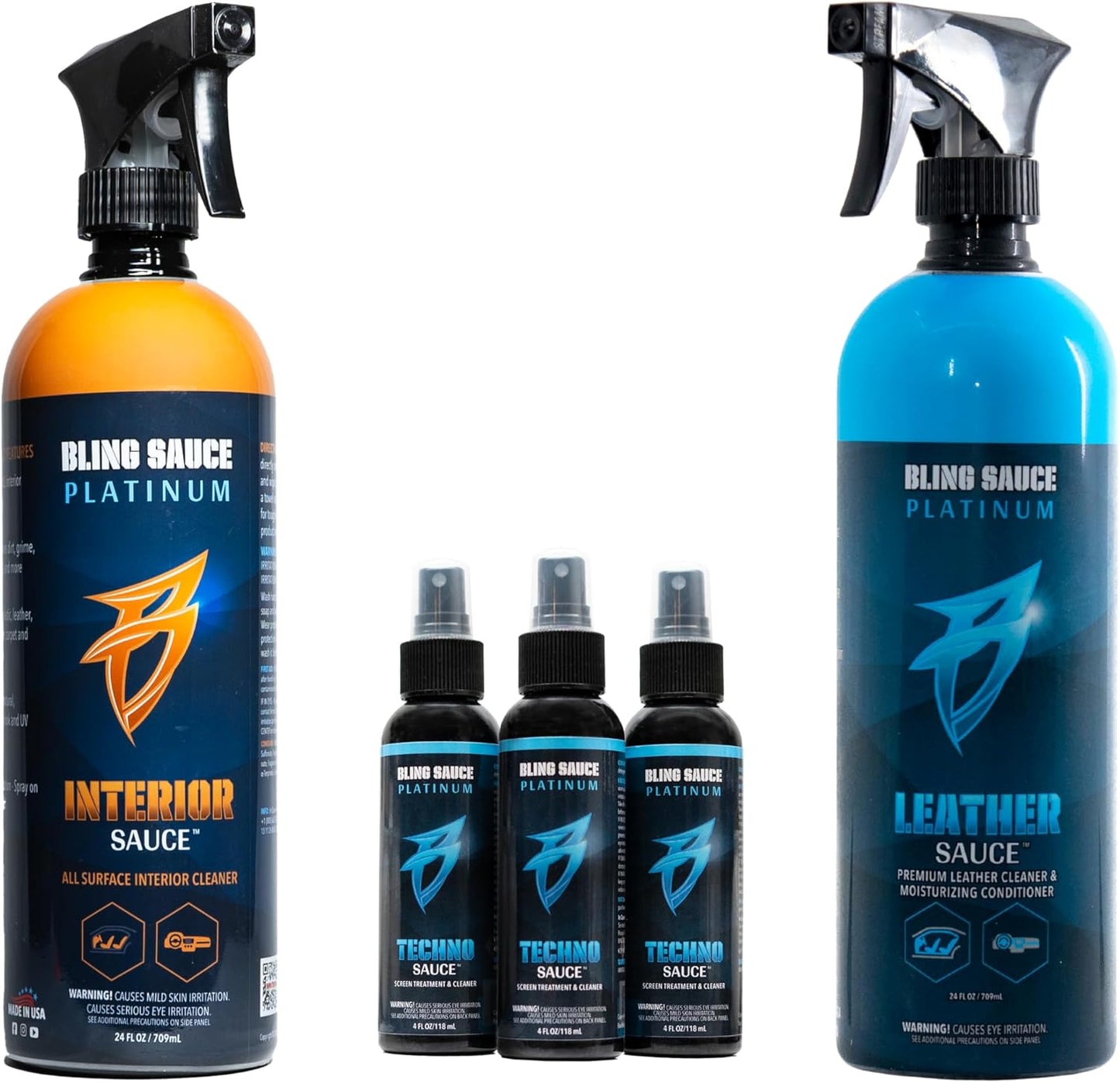 Superior Interior Automotive Bundle, Includes Interior Sauce, Leather Sauce, and Techno Sauce