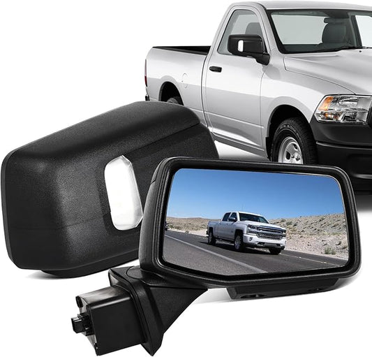 ECCPP Tow Mirrors Towing Mirrors Fit For 2019-2023 For GMC For Serria 1500 With Left Right Side With Power Heated light on cover puddle light Blind spot light Temp sensor Manual Folding