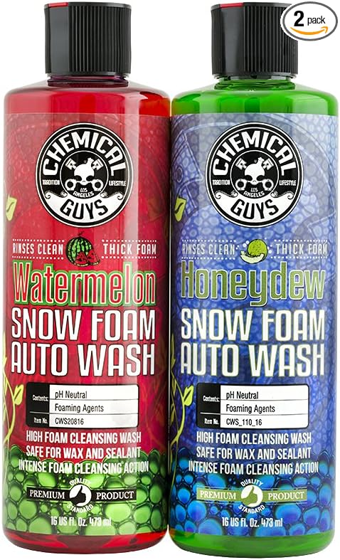 Chemical Guys HOL316 Ultimate Snow Foam Car Wash Combo Kit, 16 Fl Oz (Pack of 2)