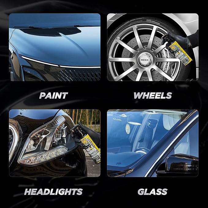 Ceramic Spray Coating for Cars, RV, Motorcycle, Boat - Hydrophobic Sealant & Wax - Quick Detailer for Extreme Gloss on Paint, Wheels, Trim - Safe on Chrome, Plastic, Vinyl - 9.1 fl oz