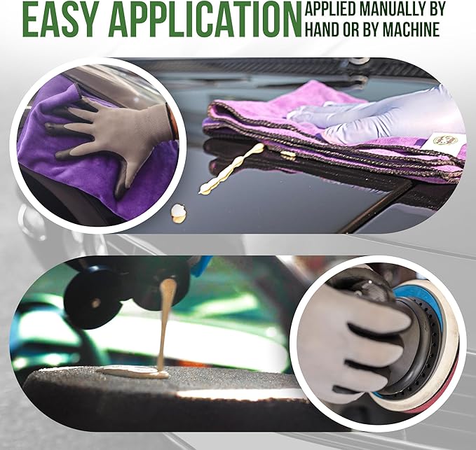 Paks Hyper Carnauba Car Wax, Professional Grade Liquid Car Wax, UV Car Detailing and Paint Protection Liquid Carnauba Wax, 16 Oz Premium Finnish Liquid Wax for Cars Fine Scratch Remover for Vehicles