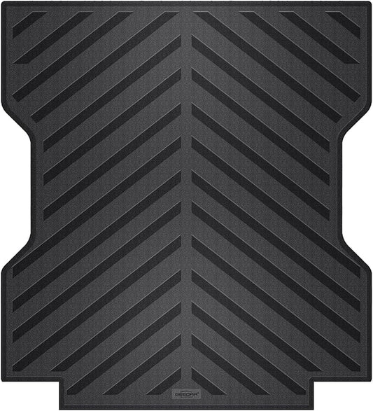 GEEDAR Heavy Duty Rubber Truck Bed Mat for 2024 Toyota Tacoma 6ft Long Bed, Tacoma Accessories, compatiable with Toyota Tacoma Truck Bed Mat Liner, Black