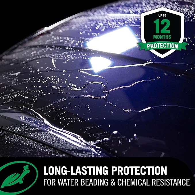 Turtle Wax 53412 Hybrid Solutions Ceramic Polish and Wax, Removes Car Scratches and Swirl Marks, Provides Water Repellency, Protection, and Shine, Hand or Machine Application, 14 oz. (Pack of 1)