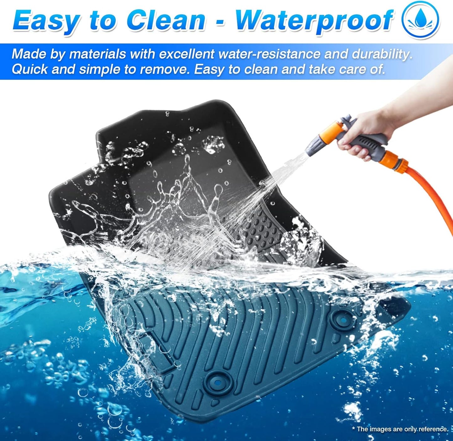 Cartist Custom Fit Floor Mats Ford Mustang Mach-E 2021 2022 2023 2024 2025 2026 (NOT for Ford Mustang), All Weather Floor Mats for Mustang Mach-E Accessories