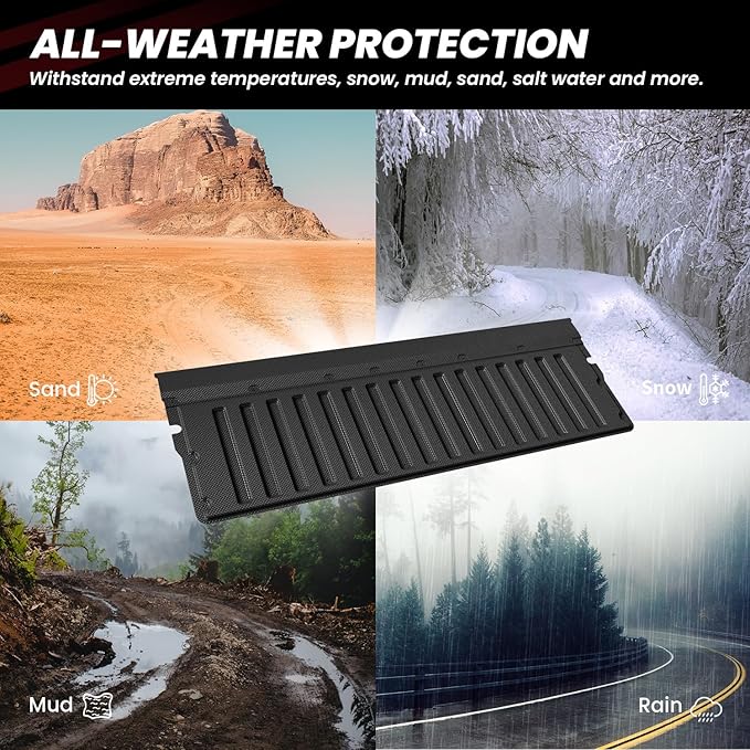 LASFIT Tailgate Mat for Toyota Tacoma 2005-2023 (Not Fit Drop-in Liners), All Weather Truck Tailgate Liner for Tacoma TPE Tailgate Protector Liner Tacoma 2005-2020 2021 2022 2023 Accessories, Black