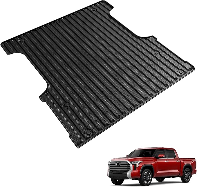 Bed Mat for Toyota Tundra 2022-2026, All Weather Truck Bed Liner for 2026 2025 Toyota Tundra Accessories, 5.5FT TPE Cargo Liner Truck Mat