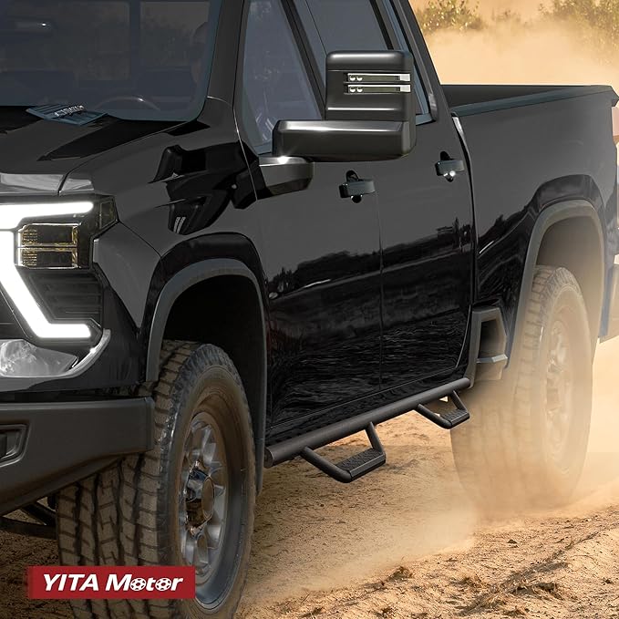 YITAMOTOR Running Boards Compatible with 2019-2025 Dodge Ram 1500 Crew Cab New Body Style Nerf Bars Side Step (Exclude 1500 Classic)