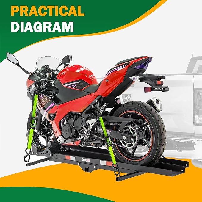 Motorcycle Tie Down Strap (4PK) - 2,100lb Break Strength Premium 15ft Ratchet Tie Down Straps Set, Soft Loop Ratchet Straps for Moving Appliances, Lawn Equipment, Cargo Straps for Trucks