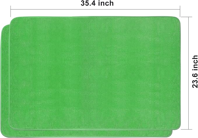 JOYMOOP Microfiber Towels for Cars, 2 Pack 35.4" x 23.6" Car Drying Towel, Green Reusable Car Towel, Quick Drying Car Microfiber Cleaning Cloth for RVs, SUVs, Trucks