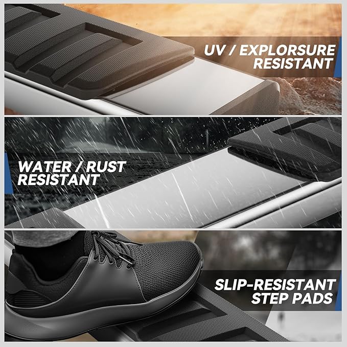 Auto Dynasty 6.75 Inches Running Boards Compatible with 2007-2019 Silverado Sierra 1500 2500HD 3500HD Regular Cab, Stainless Steel Chrome Polished Side Steps Nerf Bars