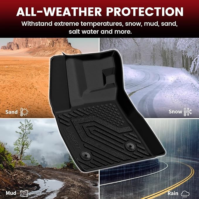LASFIT Floor Mats & Cargo Liner for Chevrolet Chevy Trailblazer 2021-2026 (Only Fit AWD & Cargo in Upper Deck Position), All Weather TPE Custom Fit Floor Mats for Car, Car Floor Mats Full Set