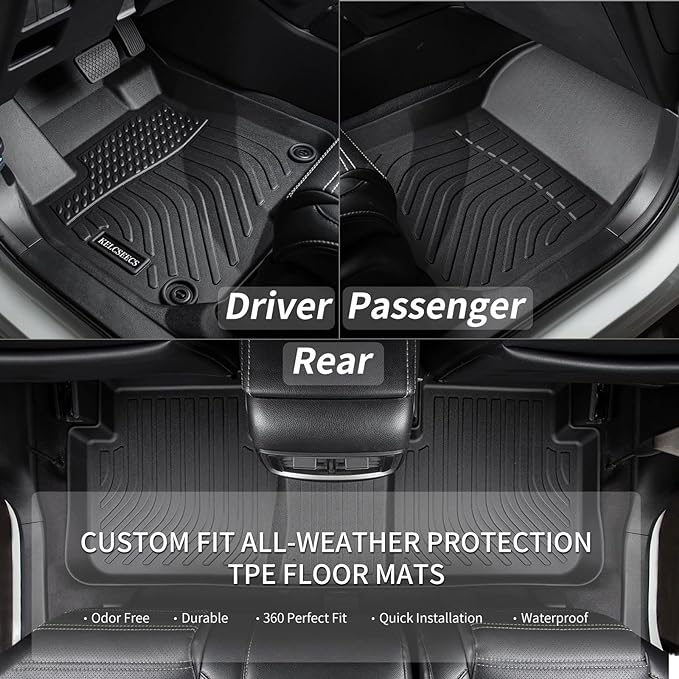 KELCSEECS Floor Mats & Cargo Liner Custom for 2022 2021 2020 2019 2018 2017 2016 BMW X1 Car Mats Automotive Cargo Mat Floor Liners Trunk Mat X1 All Weather Floor Mats Trunk Liner Black