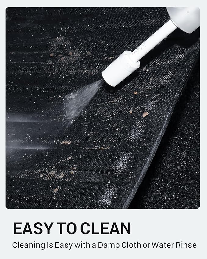 Ecarzo Truck Bed Mat for Jeep Gladiator JT 2025 2024 2023 2022 2021 2020 5FT Custom-Fit Heavy-Duty Odorless TPE Liner Anti-Slip All-Weather Cargo Bed Liner Tailgate Mat Easy-Clean Pickup Accessory