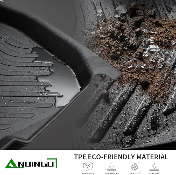 ANBINGO®Floor Mats Fit for Hyundai Santa Cruz 2022-2025 All Weather Mats for Hyundai Santa Cruz TPE Car Mat Rugs for Santa Cruz Rubber Trunk Carpet for Santa Cruz Accessories