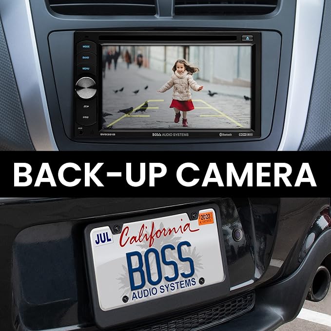 BOSS Audio Systems BVB9351RC Car Stereo System - 6.2 Inch Double Din, Touchscreen, Bluetooth Audio and Hands-Free Calling, AM/FM Radio Receiver, CD Player, Backup Camera