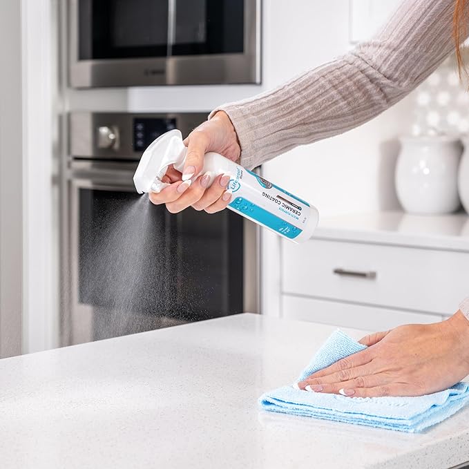 Lifeproof Ceramic Coating Spray Kit - Shine, Seal & Protect Kitchen & Bath Surfaces, Repels Stains & Grime