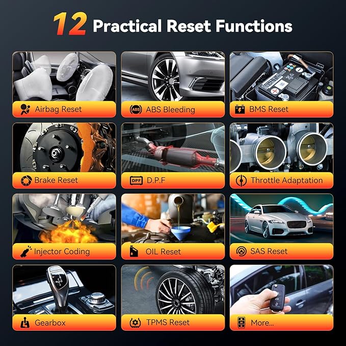 THINKCAR THINKSCAN 662 OBD2 Scanner,Car Diagnostic Tool with Bidirectional Active Test,Car Scanner Engine ABS SRS Transmission,Scanner for Car with 12 Reset,CAN FD & FCA SGW,Lifetime Free Update