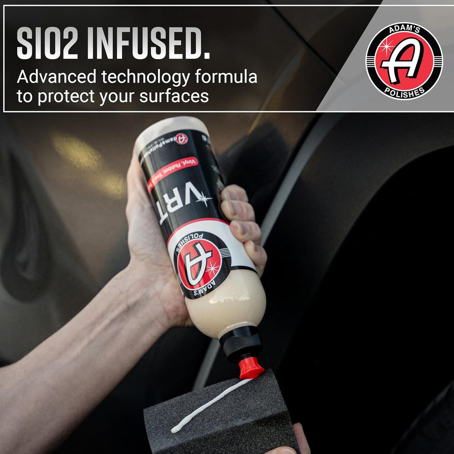 Adam's Polishes VRT Combo - Vinyl, Rubber and Plastic Non-Greasy Long Lasting Super Shine Dressing for Tires, Trim and More, Safe for Cars, Trucks, SUVs, RVs & More