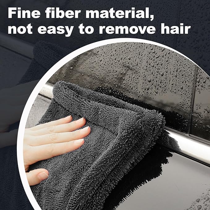 Car Drying Towel (28" x 36"),1500 GSM Double Sided Microfiber Drying Towels for Cars,Highly Absorbent,Leaving no Marks,no Shedding,Easy to Clean