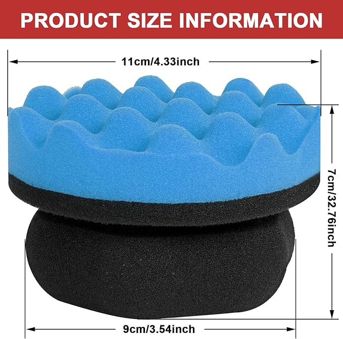 2 Pack Large Tire Shine Applicator Pad, Tire Hex Grip Applicator, Tire Shine Car Detailing Foam Sponge Tool, Reusable Car Cleaning Supplies After Car Wash Tire Cleaner for Applying Tire Shine