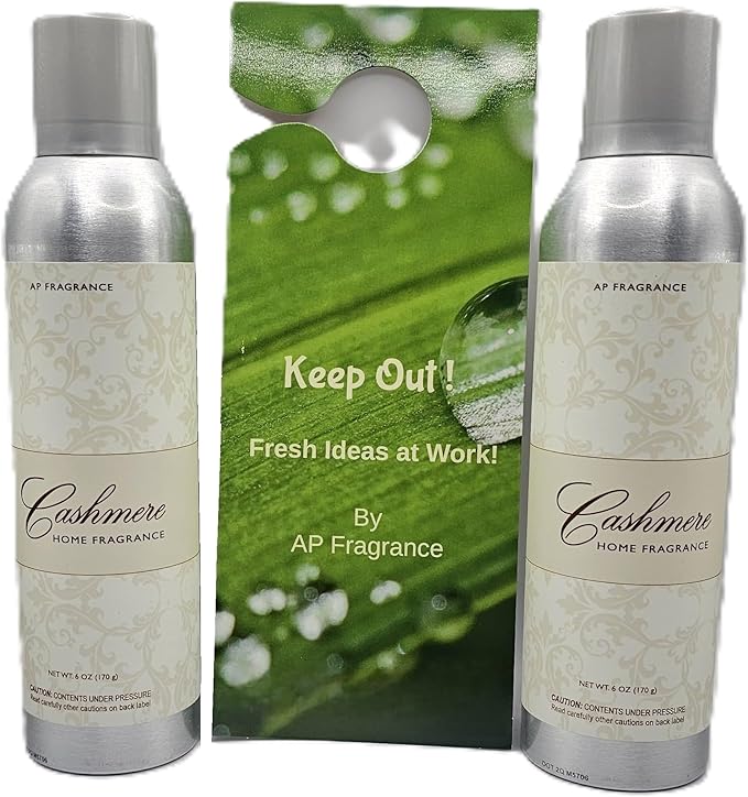 FreshRevive - Cashmere Room Spray Air Freshener - Eliminates Odors, Long-Lasting, 2 Pack