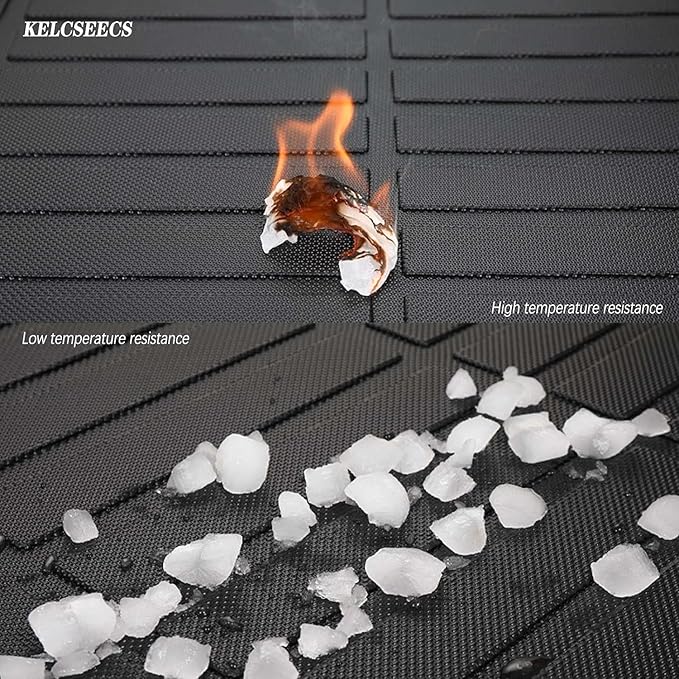 KELCSEECS Floor Mats & Cargo Liner(Deck in Upper Position) for 2017 2018 2019 2020 2021 2022 Honda CRV(Not for Hybrid & Touring) Car Mats Cargo Mat Trunk Mat CR-V Floor Mats Trunk Liner