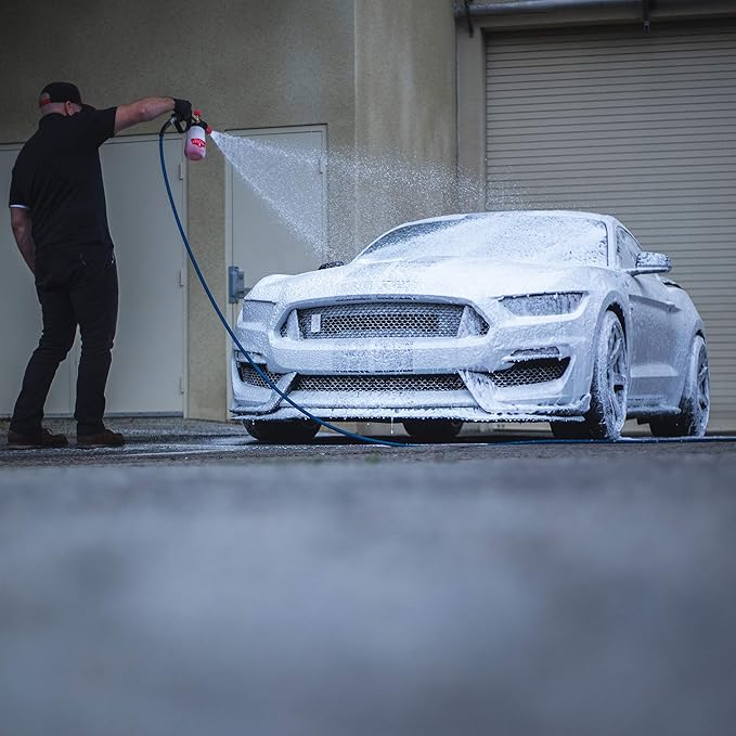 Jay Leno's Garage Car Shampoo – Advanced PH Neutral Car Shampoo Exterior Cleaner, Thorough Foaming Car Wash Shampoo for Deep-Clean Professional Vehicle Wash and Auto Detailing Car Care (16 oz.)