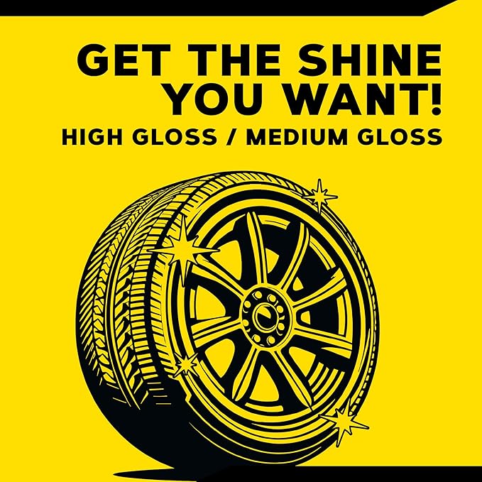 Meguiar's Ultimate Insane Shine Tire Spray - Premium Tire Dressing that Delivers a Lasting High Gloss Wet Look and is Easy to Use; Advanced Tire Shine that Bonds for a Long-Lasting Finish, 16 Oz Spray