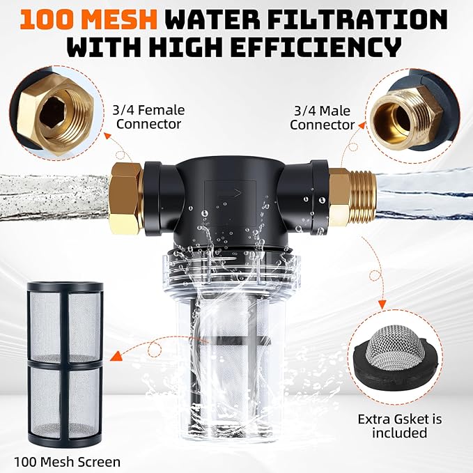 Extractor Hose Kit Compatible with Shop Vac Extractor Kit,Better Extractor Hose Kit for Carpet & Upholstery Cleaning,Converts Vacuum to Cleaner With 25FT Water Line and 10 FT Vacuum Hose & Adapter