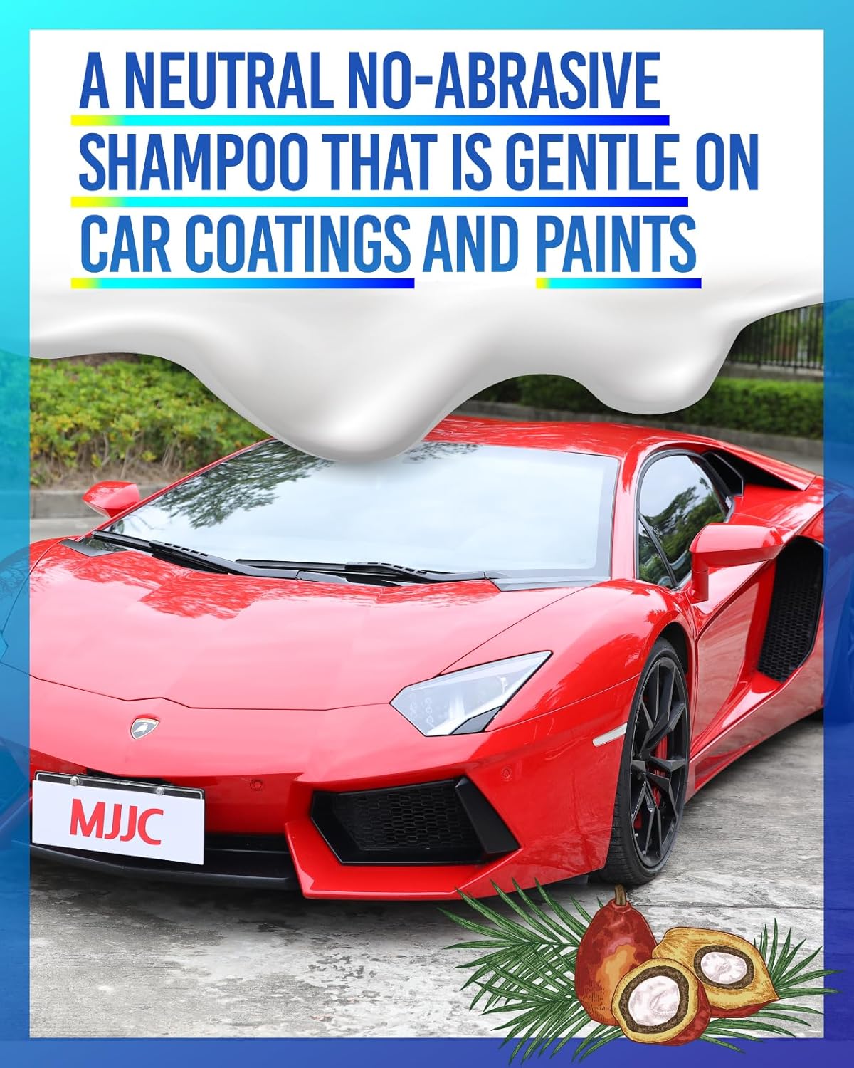 MJJC Foam Ultimate Snow Foam Car Wash Soap Specialized Car Shampoo for Foam Cannon and Pressure Washer, Safe for Cars (pH Neutral, 10x Concentrated) lime mint scent (20 oz)