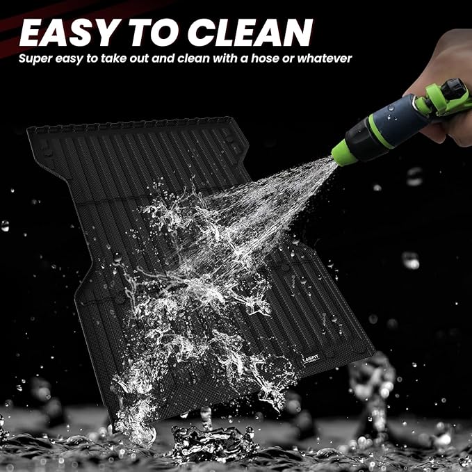 LASFIT Bed Mat for Toyota 2005-2023 Tacoma (6FT,73.5''Bed) Truck Bed 6 ft, All Weather TPE Car Bed Liner for Toyota Tacoma 2023 2022 2021-2005 Accessories Truck Mat Bed Liner (Not Fit Drop-in Liners)