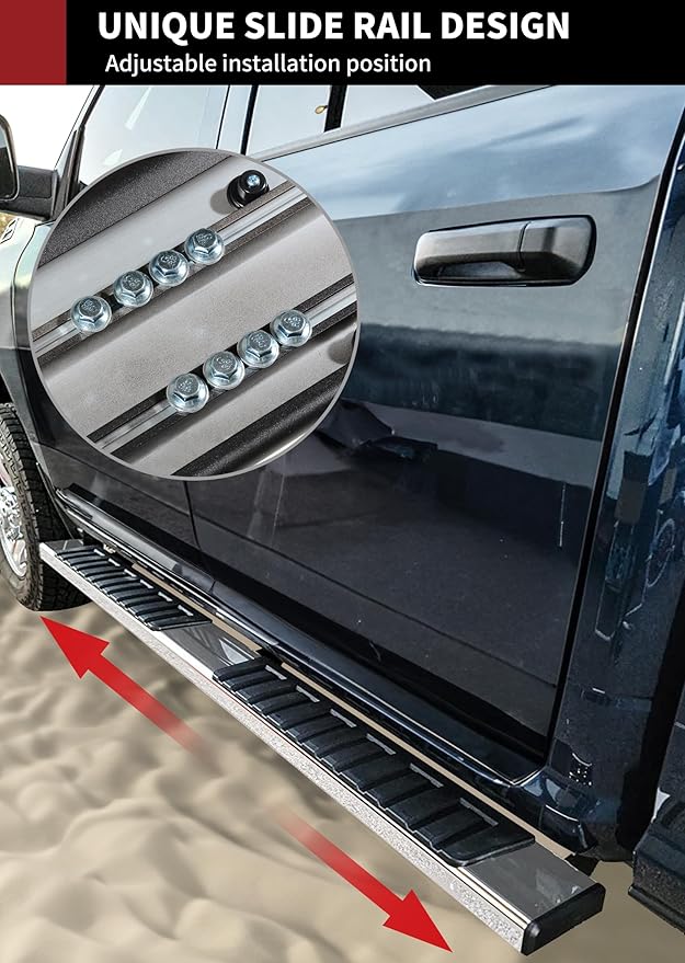 YITAMOTOR Running Boards Compatible with 2019-2025 Dodge Ram 1500 Crew Cab New Body Style Nerf Bars Side Step (Exclude 1500 Classic)