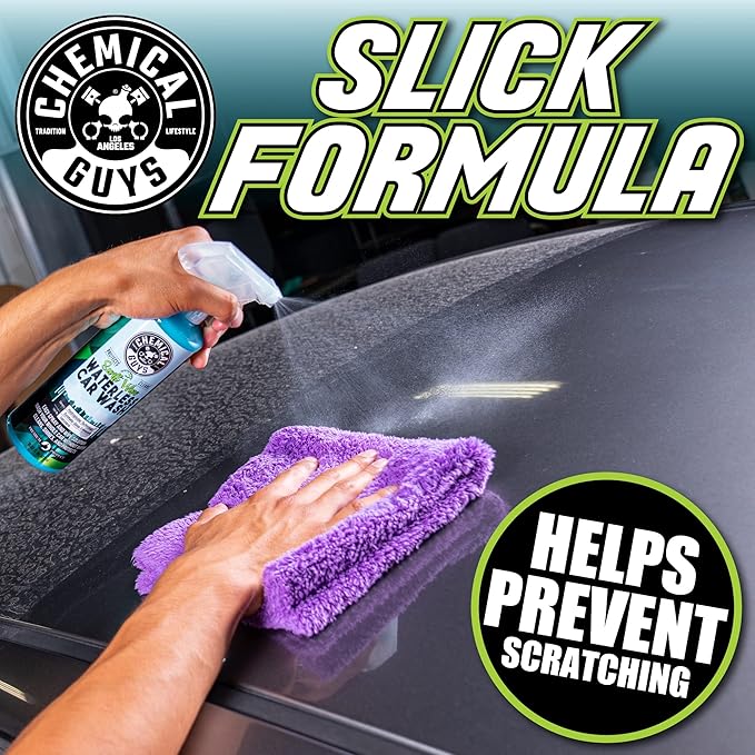 Chemical Guys Swift Wipe Sprayable Waterless Car Wash - Easy Spray & Wipe Cleaner for Cars, Trucks, Motorcycles & RVs, Safe on Paint, Glass & Wheels, Eco Friendly Formula, 64 oz (Half Gallon)