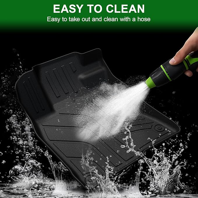 Floor Mats for 2016-2021 Honda Civic Sedan/Coupe/Type R/Insight, 2017-2021 Hatchback, TPE All Weather Protection Interior Car Floor Liners Door Sill Guards for Civic Accessories