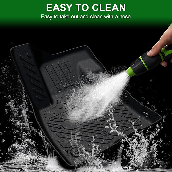 Floor Mats for 2022-2026 Ford Maverick (Only Gasoline Models), TPE All Weather Protection Interior Car Floor Liners Door Sill Guards for 2025 Maverick Gasoline Accessories