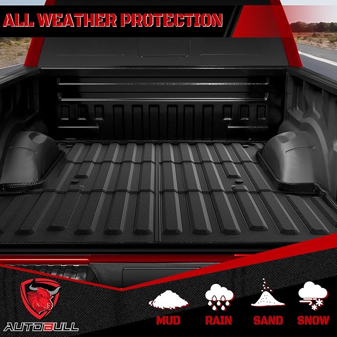 Truck Bed Mat Bed Liner (5.5ft,67.1in) Fit for Ford F-150 2015-2025| F150 Lightning 2022-2025(Not for Pro Access Tailgate or Bed w/Side Storage), All Weather Protection TPE Pickup Car Bed Mat